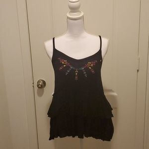 Black spaghetti strap top